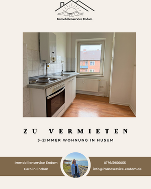 Foto - Wohnung zum Mieten in Husum 460,00 € 59.92 m²