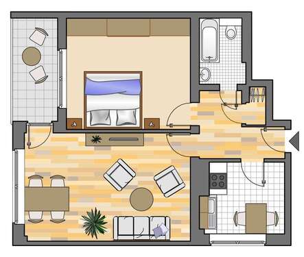 Foto - Wohnung zum Mieten in Herten 449,00 € 57 m²
