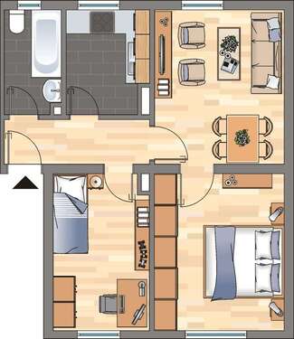 Foto - Wohnung zum Mieten in Witten 389,00 € 51.47 m²