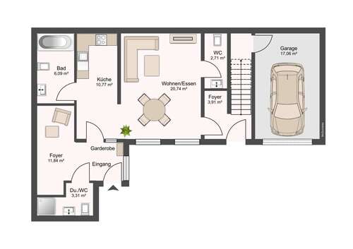 Foto - Wohnung zum Kaufen in Regensburg 495.000,00 € 107.48 m²