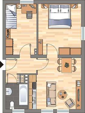 Foto - Wohnung zum Mieten in Montabaur 479,00 € 48.72 m²