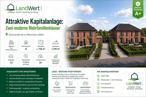 Foto - Haus zum Kaufen in Essen (Oldenburg) 500.000,00 € 500 m²