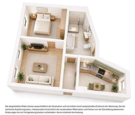 Foto - Wohnung zum Mieten in Stendal 373,10 € 45.5 m²