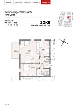 Foto - Wohnung zum Mieten in Speyer 535,43 € 78.74 m²