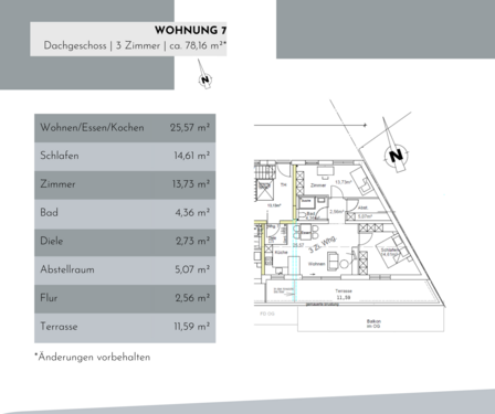 Foto - Wohnung zum Kaufen in Nürtingen 445.512,00 € 78.16 m²