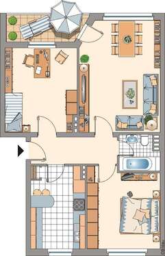 Foto - Wohnung zum Mieten in Mönchengladbach 709,00 € 72.23 m²