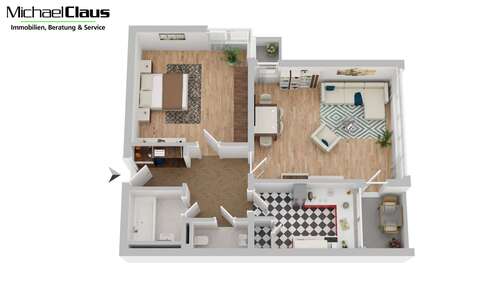 Foto - Wohnung zum Kaufen in Rösrath 175.000,00 € 57.2 m²