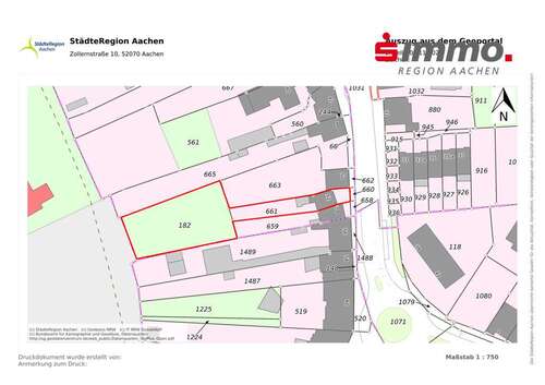 Foto - Grundstück zu verkaufen in Würselen 139.000,00 € 1221 m²