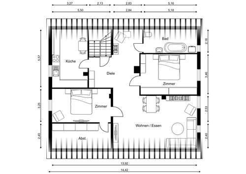 Foto - Wohnung zum Mieten in Lychen 920,00 € 115 m²