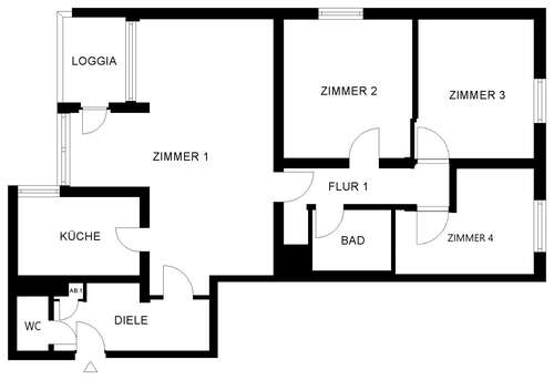 Foto - Wohnung zum Mieten in Köln 870,00 € 87.06 m²