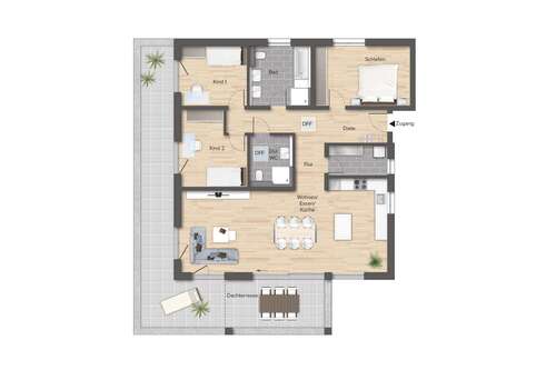 Foto - Wohnung zum Kaufen in Rudersberg-Oberndorf 698.500,00 € 132.88 m²