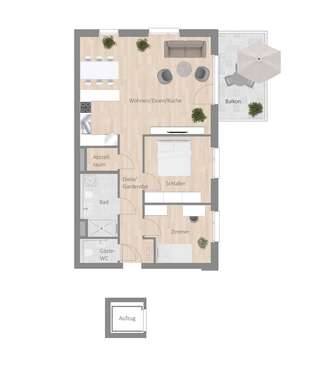 Foto - Wohnung zum Mieten in Besigheim 1.230,00 € 86.04 m²