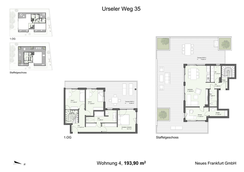 Foto - Wohnung zum Kaufen in Frankfurt am Main Nieder-Eschbach 1.600.000,00 € 194 m²