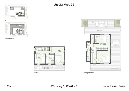 Foto - Wohnung zum Kaufen in Frankfurt am Main Nieder-Eschbach 1.350.000,00 € 170 m²