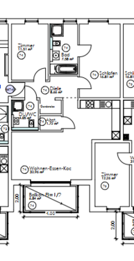 Foto - Wohnung zum Mieten in Bad Kissingen 900,00 € 86 m²
