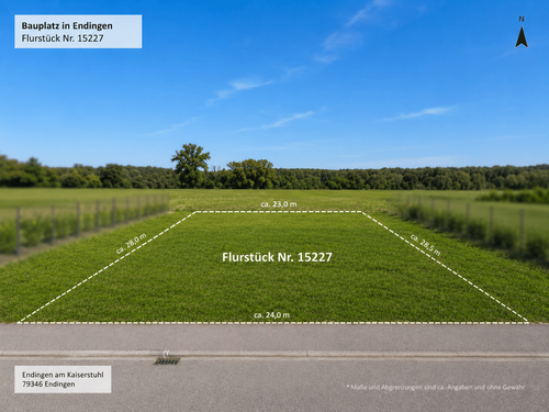 Foto - Grundstück zu verkaufen in Endingen am Kaiserstuhl 360.000,00 € 522 m²