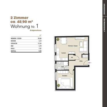 Foto - Wohnung zum Kaufen in Köln 339.000,00 € 48.9 m²