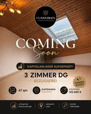 Foto - Wohnung zum Kaufen in Kuppenheim 125.000,00 € 67 m²