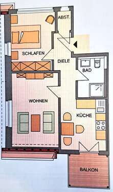 Foto - Wohnung zum Mieten in Wangen 575,00 € 45 m²