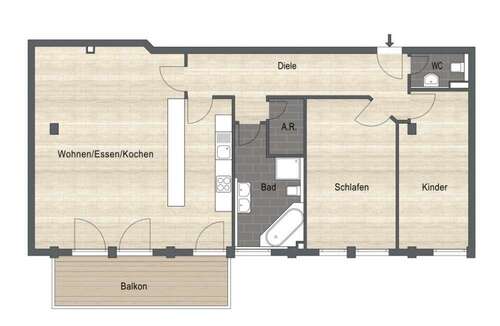 Foto - Wohnung zum Kaufen in Nürnberg 399.000,00 € 104 m²