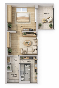 Foto - Wohnung zum Kaufen in Potsdam 340.000,00 € 64 m²