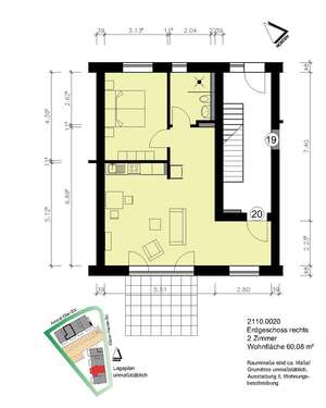 Foto - Wohnung zum Mieten in Heide 760,00 € 60.08 m²