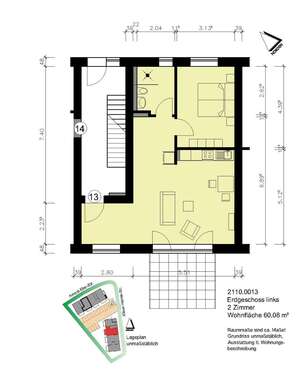 Foto - Wohnung zum Mieten in Heide 760,00 € 60.08 m²