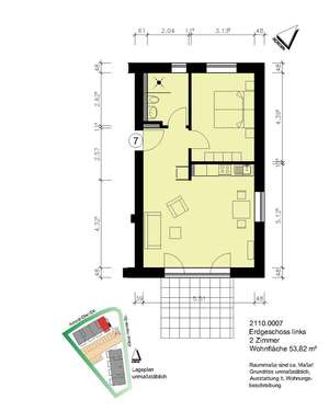 Foto - Wohnung zum Mieten in Heide 685,00 € 53.82 m²