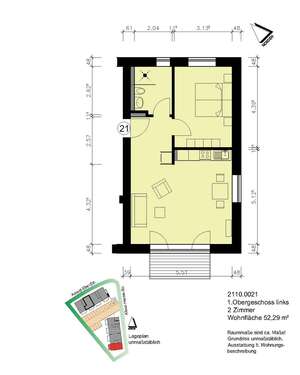 Foto - Wohnung zum Mieten in Heide 650,00 € 52.29 m²