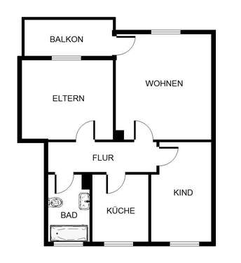 Foto - Wohnung zum Mieten in Gelsenkirchen 449,00 € 66.66 m²