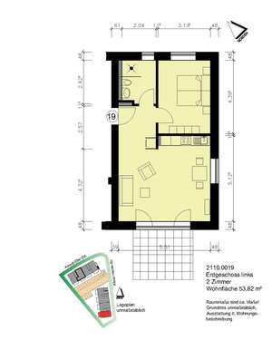 Foto - Wohnung zum Mieten in Heide 680,00 € 53.82 m²