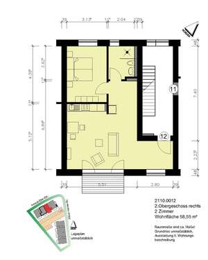 Foto - Wohnung zum Mieten in Heide 730,00 € 58.55 m²