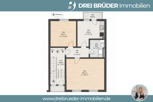 Foto - Wohnung zum Kaufen in Münster 249.000,00 € 60 m²