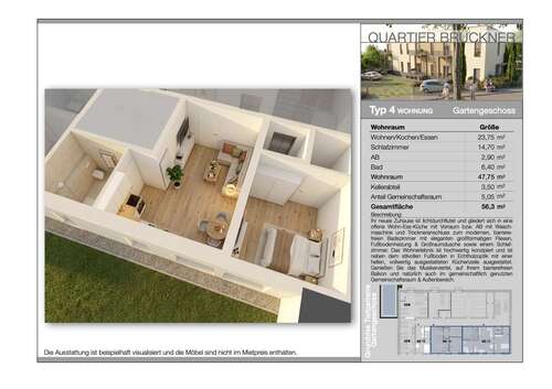 Foto - Wohnung zum Mieten in Ludwigshafen Am Rhein 749,40 € 41.7 m²
