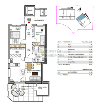 Foto - Wohnung zum Kaufen in Mietingen 386.500,00 € 79.82 m²
