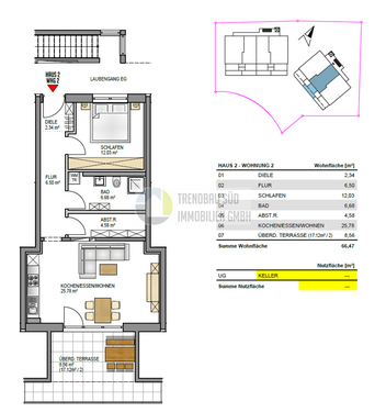 Foto - Wohnung zum Kaufen in Mietingen 326.000,00 € 66.47 m²