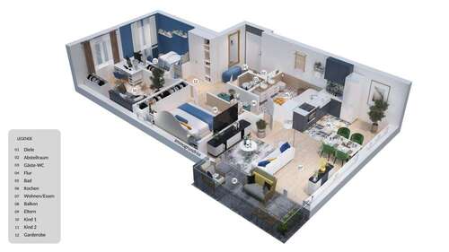 Foto - Wohnung zum Kaufen in Eschweiler Dürwiß 340.000,00 € 81 m²