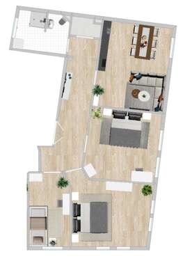 Foto - Wohnung zum Mieten in Plauen 595,00 € 105 m²