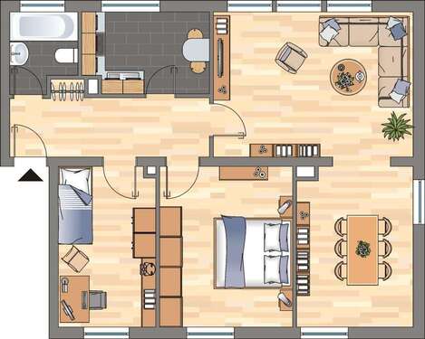Foto - Wohnung zum Mieten in Witten 569,00 € 73.09 m²
