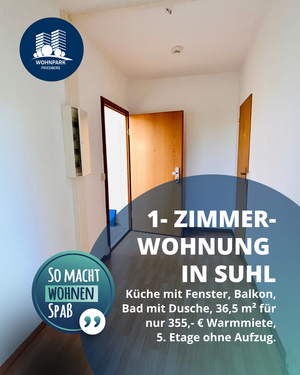 Foto - Wohnung zum Mieten in Suhl 195,00 € 36.5 m²