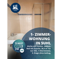 Wohnung zum Mieten in Suhl 195,00 € 36.5 m²