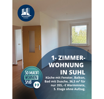 Wohnung zum Mieten in Suhl 195,00 € 36.5 m²