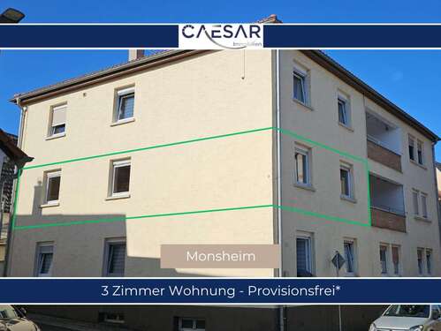 Foto - Wohnung zum Kaufen in Monsheim 99.000,00 € 58 m²