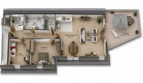 Foto - Wohnung zum Kaufen in Lustadt 429.000,00 € 113 m²