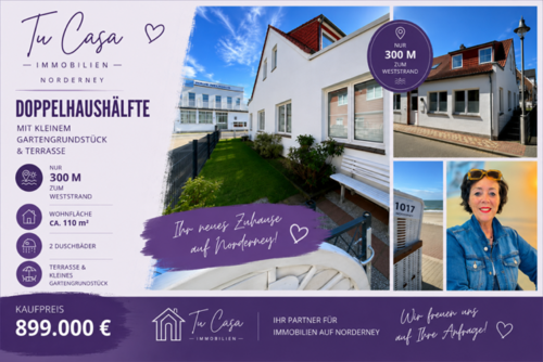 Foto - Haus zum Kaufen in Norderney 899.000,00 € 110 m²