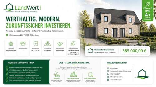 Foto - Haus zum Kaufen in Oldenburg 385.000,00 € 73.54 m²