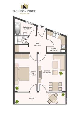 Foto - Wohnung zum Kaufen in Starzach 80.000,00 € 50 m²