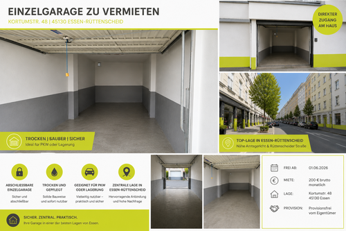 Foto - Garage zu vermieten in Essen 200,00 €