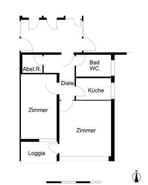 Foto - Wohnung zum Mieten in Bremerhaven 418,00 € 53.69 m²