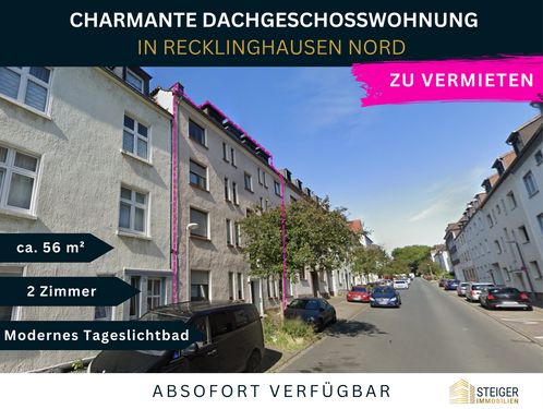 Foto - Wohnung zum Mieten in Recklinghausen 360,00 € 56 m²